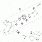 450 XCW SD CHASSIS Фара