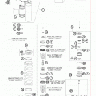 450 XCW SD CHASSIS Амортизатор в разборе