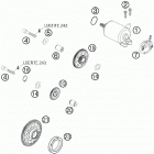 400 XCW ENGINE Электрический стартер