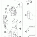 450 XCW SD CHASSIS Тормозной суппорт передний