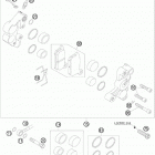 105 SX CHASSIS Тормозной суппорт передний