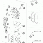 200 XCW CHASSIS Тормозной суппорт передний