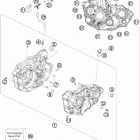 530 EXC USA ENGINE Картер двигателя