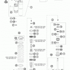 250 XCFW CE CHASSIS Амортизатор в разборе