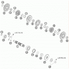 400 XCW ENGINE Трансмиссия 2-контрпривод