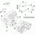 250 XC ENGINE Картер двигателя