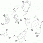105 SX CHASSIS Воздушный фильтр