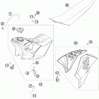 150 SX CHASSIS Бак,сидение