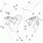 300 XC CHASSIS Бак,сидение