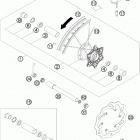 450 XCW SD CHASSIS Переднее колесо