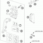 250 XCFW CE CHASSIS Тормозной суппорт передний