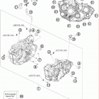 400 XCW ENGINE Картер двигателя