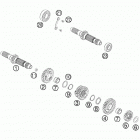 530 EXC USA ENGINE Трансмиссия-ведомый вал