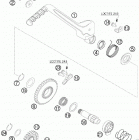 400 XCW ENGINE Кик стартер
