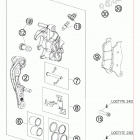 300 XCW CHASSIS Тормозной суппорт передний