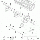 250 XCFW CE ENGINE Сцепление