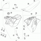 450 XCW SD CHASSIS Бак,сидение