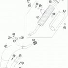 85 SX CHASSIS Глушитель
