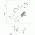 450 XCW SD CHASSIS Глушитель