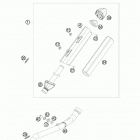 250 SX-F CHASSIS Глушитель