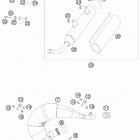 200 XCW CHASSIS Глушитель