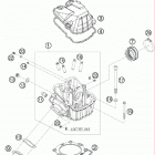 400 XCW ENGINE Головка цилиндра