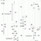 105 SX CHASSIS Передняя вилка в разборе