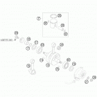 105 SX ENGINE Коленвал и поршень
