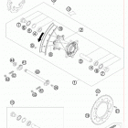 450 XCW SD CHASSIS Заднее колесо