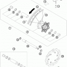 200 XCW CHASSIS Переднее колесо