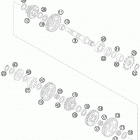 85 SX ENGINE Трансмиссия 2-контрпривод