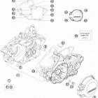 200 XCW ENGINE Картер двигателя
