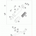 400 XCW CHASSIS Глушитель