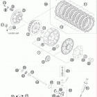 250 SX ENGINE Сцепление