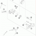 450 XCW SD CHASSIS Тормозной суппорт задний