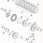 400 XCW ENGINE Сцепление