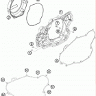 530 EXC USA ENGINE Кожух сцепления