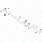 85 SX ENGINE Трансмиссия-ведомый вал