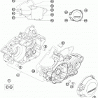 200 XC ENGINE Картер двигателя