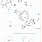 450 SX-F ENGINE Кожух сцепления