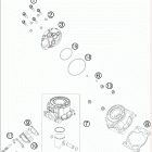 50SX Jr engine 09 Цилиндр,головка цилиндров