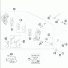 50 SX Mini Chassis Тормозной суппорт передний