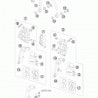 990 ADVENTURE CHASSIS ORG Тормозной суппорт передний