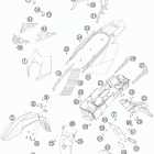 950 SUPER ENDURO R USA CHASSIS Обтекатель , крылья