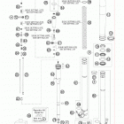 200 XC USA CHASSIS Передняя вилка в разборе