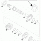 150 SX ENGINE Трансмиссия-ведомый вал