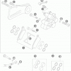 105 SX USA CHASSIS Тормозной суппорт задний
