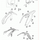 250 XCF-W USA CHASSIS Обтекатель , крылья