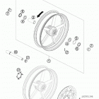 690 DUKE CHASSIS ORG Переднее колесо