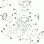 300 XC ENGINE Цилиндр,головка цилиндров